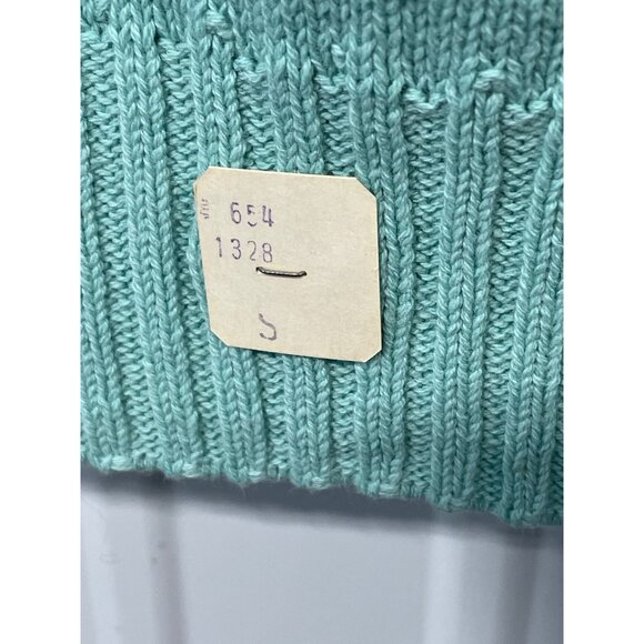 Vintage 90s College Point Short Sleeve Sweater Size Small Pullover Deadstock NEW - Picture 5 of 8